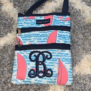 simply southern monogram B cross body